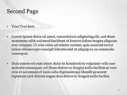 Modello PowerPoint - Strada sinuosa in salita, Slide 2, 15043, 3D — PoweredTemplate.com