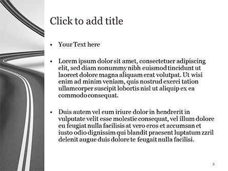 Modello PowerPoint - Strada sinuosa in salita, Slide 3, 15043, 3D — PoweredTemplate.com