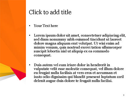 Drei helle abstrakte polygone PowerPoint Vorlage, Folie 3, 15049, Abstrakt/Texturen — PoweredTemplate.com
