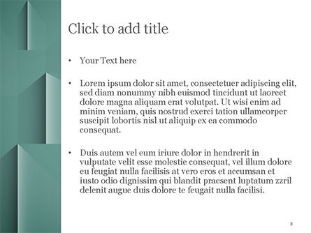 Blaugrün PowerPoint Vorlage, Folie 3, 15054, Abstrakt/Texturen — PoweredTemplate.com