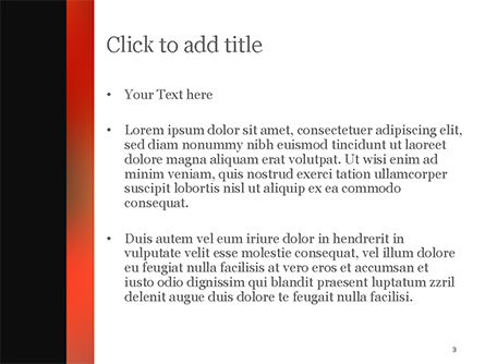 Orange Line PowerPoint Template, Slide 3, 15062, Abstract/Textures — PoweredTemplate.com