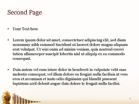Gouden Munten Stapels En Gloeilamp PowerPoint Template, Dia 2, 15063, Financieel/Boekhouding — PoweredTemplate.com