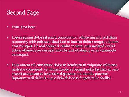 Plantilla de PowerPoint - fondo abstracto con capas de papel rosa y blanco, Diapositiva 2, 15076, Abstracto / Texturas — PoweredTemplate.com