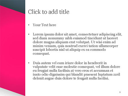 与粉红色和白色纸层的抽象背景PowerPoint模板, 幻灯片 3, 15076, 抽象/纹理 — PoweredTemplate.com