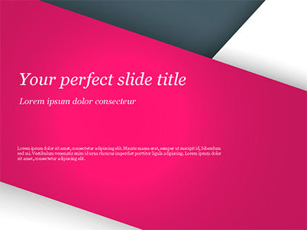 Modello PowerPoint - Sfondo astratto con strati di carta rosa e bianco, Modello PowerPoint, 15076, Astratto/Texture — PoweredTemplate.com