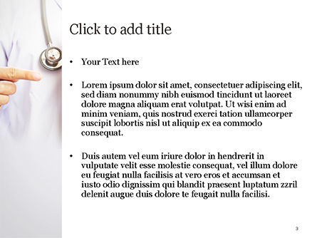 Doktor mit zwischenablage PowerPoint Vorlage, Folie 3, 15077, Medizin — PoweredTemplate.com