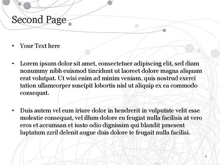 Templat PowerPoint Coretan Pensil Dan Lingkaran, Slide 2, 15080, Abstrak/Tekstur — PoweredTemplate.com