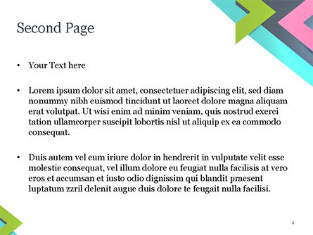Templat PowerPoint Tepi Potong Abstrak, Slide 2, 15088, Abstrak/Tekstur — PoweredTemplate.com