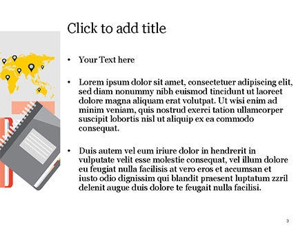 Modèle PowerPoint de vue de dessus des éléments du lieu de travail, Diapositive 3, 15090, Concepts commerciaux — PoweredTemplate.com