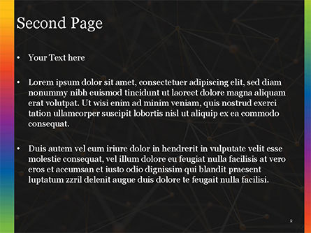 Modèle PowerPoint de points orange connectés, Diapositive 2, 15101, Abstrait / Textures — PoweredTemplate.com