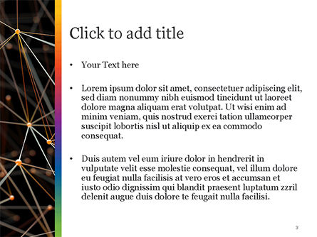 Verbonden Oranje Stippen PowerPoint Template, Dia 3, 15101, Abstract/Textuur — PoweredTemplate.com