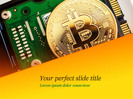 Modello PowerPoint - Estrazione di bitcoin, 15116, Tecnologia e Scienza — PoweredTemplate.com