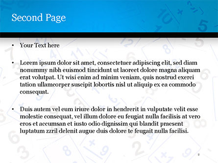 Modèle PowerPoint de flashcards mathématiques, Diapositive 2, 15128, Education & Training — PoweredTemplate.com