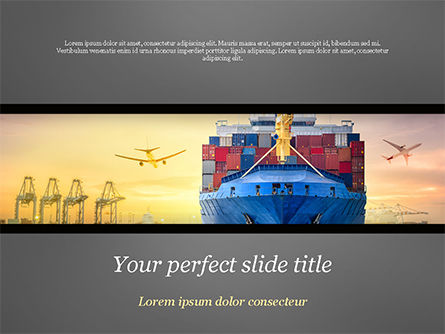 Verzending En Expeditie PowerPoint Template, Gratis PowerPoint-sjabloon, 15132, Carrière/Industrie — PoweredTemplate.com