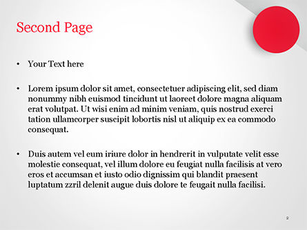 Plantilla de PowerPoint - circulo rojo, Diapositiva 2, 15136, Abstracto / Texturas — PoweredTemplate.com