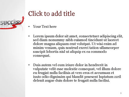Concept of success and 3D Man PowerPoint Template, Slide 3, 15147, Business Concepts — PoweredTemplate.com