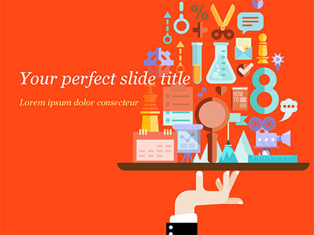 Search Engine Concept PowerPoint Template, 15153, Technology and Science — PoweredTemplate.com