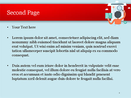 Modello PowerPoint - Illustrazione di ricerca informazioni, Slide 2, 15161, Education & Training — PoweredTemplate.com