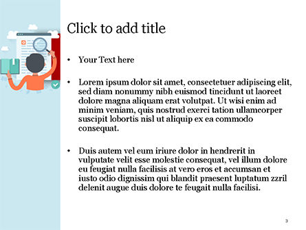 Modello PowerPoint - Illustrazione di ricerca informazioni, Slide 3, 15161, Education & Training — PoweredTemplate.com