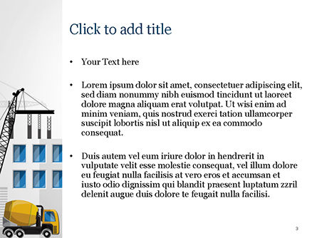 House Building Illustration PowerPoint Template, Slide 3, 15171, Construction — PoweredTemplate.com