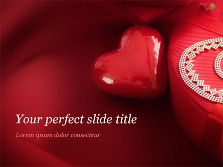Marzipan Heart PowerPoint Template, Free PowerPoint Template, 15176, Holiday/Special Occasion — PoweredTemplate.com