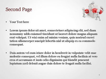 Templat PowerPoint Kerja Tim 3d, Slide 2, 15183, 3D — PoweredTemplate.com