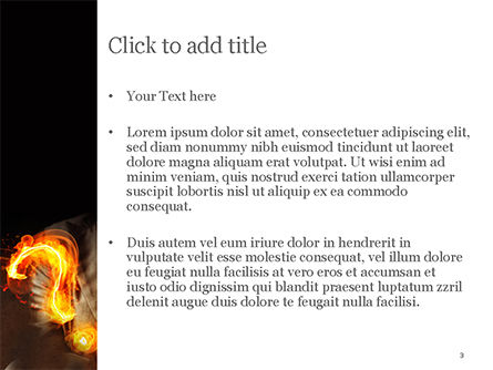 파워포인트 템플릿 - 불타는 물음표, 슬라이드 3, 15188, 비즈니스 콘셉트 — PoweredTemplate.com