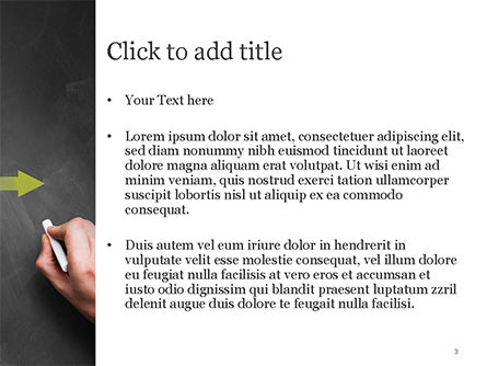 对迷宫的手图画快捷方式在黑板PowerPoint模板, 幻灯片 3, 15194, 商业概念 — PoweredTemplate.com