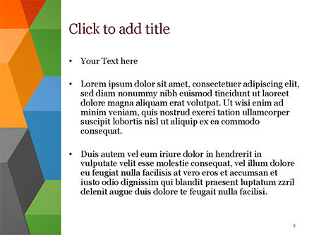 Modello PowerPoint - Colonne colorate astratte, Slide 3, 15196, Astratto/Texture — PoweredTemplate.com