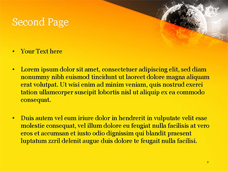 Dark Digital Globe PowerPoint Template, Slide 2, 15197, Technology and Science — PoweredTemplate.com