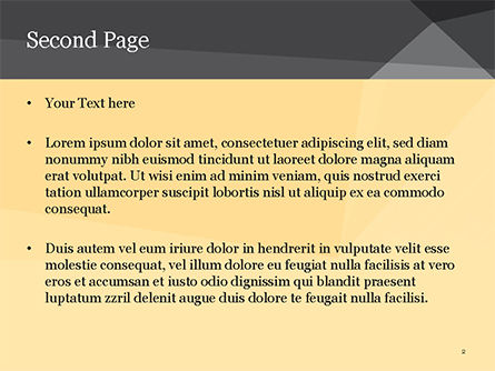 Modèle PowerPoint de ligne grise abstraite avec des triangles, Diapositive 2, 15214, Abstrait / Textures — PoweredTemplate.com