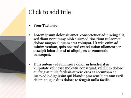 파워포인트 템플릿 - 삼각형이있는 추상 회색 선, 슬라이드 3, 15214, 추상/직물 — PoweredTemplate.com