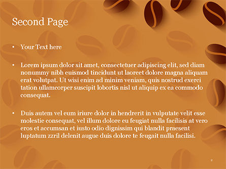 Modèle PowerPoint de illustration de grains de café, Diapositive 2, 15218, Food & Beverage — PoweredTemplate.com