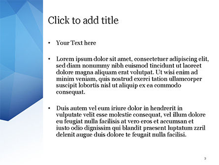 Dreieckiger polygon-stil PowerPoint Vorlage, Folie 3, 15219, Abstrakt/Texturen — PoweredTemplate.com