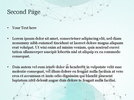 Netwerk Rond Sfeer Abstract PowerPoint Template, Dia 2, 15224, Abstract/Textuur — PoweredTemplate.com