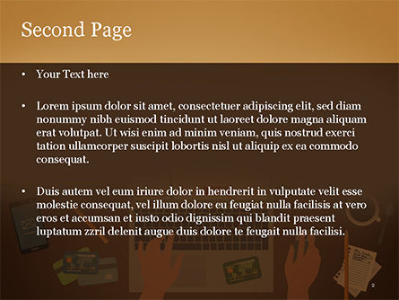 Modèle PowerPoint de illustration de magasinage en ligne, Diapositive 2, 15227, Concepts commerciaux — PoweredTemplate.com