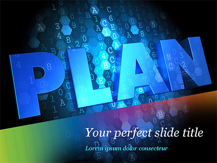 파워포인트 템플릿 - 블록 체인 프로젝트 계획, 무료 파워 포인트 템플릿, 15228, 비즈니스 콘셉트 — PoweredTemplate.com