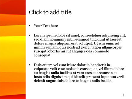 Bright Orange Background PowerPoint Template, Slide 3, 15229, Abstract/Textures — PoweredTemplate.com
