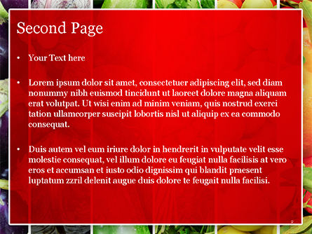 Buntes regenbogenlebensmittel PowerPoint Vorlage, Folie 2, 15235, Food & Beverage — PoweredTemplate.com