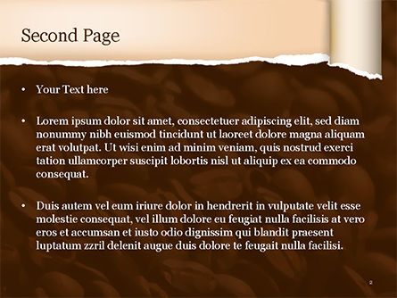 模糊的咖啡豆PowerPoint模板, 幻灯片 2, 15239, Food & Beverage — PoweredTemplate.com
