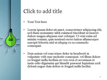 Colored Light Bulbs PowerPoint Template, Slide 3, 15246, Business Concepts — PoweredTemplate.com