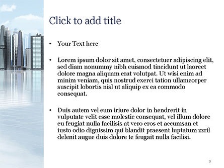 Laptop on Cityscape Background PowerPoint Template, Slide 3, 15260, Computers — PoweredTemplate.com