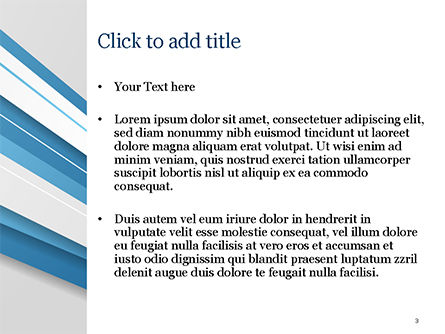Blue and White Diagonal Lines Abstract PowerPoint Template, Slide 3, 15270, Abstract/Textures — PoweredTemplate.com