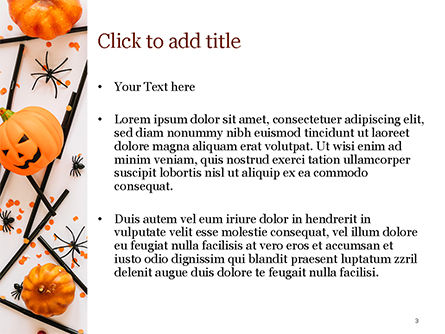 Templat PowerPoint Dekorasi Halloween, Slide 3, 15276, Liburan/Momen Spesial — PoweredTemplate.com