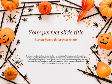 Halloween Decorations PowerPoint Template, Free PowerPoint Template, 15276, Holiday/Special Occasion — PoweredTemplate.com
