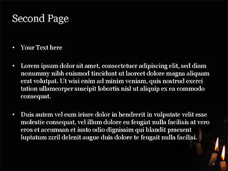 Templat PowerPoint Lilin Terbakar, Slide 2, 15288, Liburan/Momen Spesial — PoweredTemplate.com