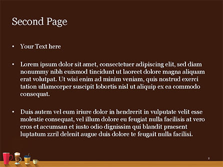 파워포인트 템플릿 - 뜨거운 음료, 슬라이드 2, 15294, Food & Beverage — PoweredTemplate.com