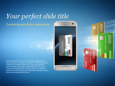 Mobile Payments PowerPoint Template, PowerPoint Template, 15296, Financial/Accounting — PoweredTemplate.com