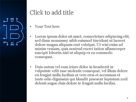 Plantilla de PowerPoint - señal de bitcoin digital, Diapositiva 3, 15300, Tecnología y ciencia — PoweredTemplate.com