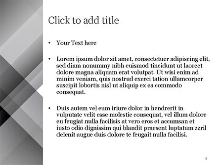 Gray Diagonal Stripes PowerPoint Template, Slide 3, 15308, Abstract/Textures — PoweredTemplate.com